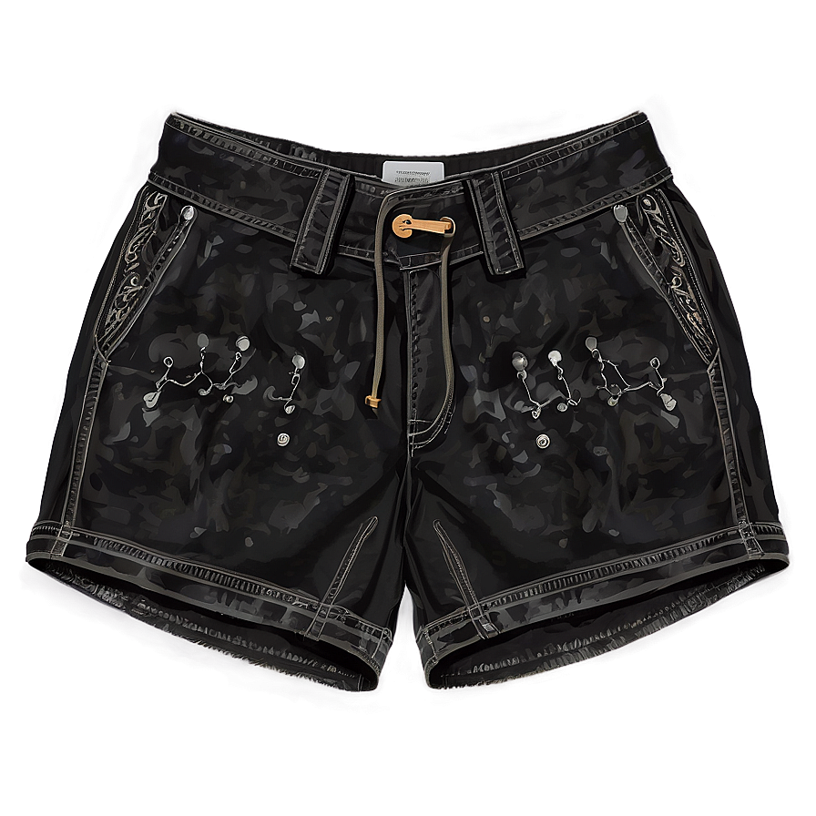 Casual Black Shorts Png 28 PNG