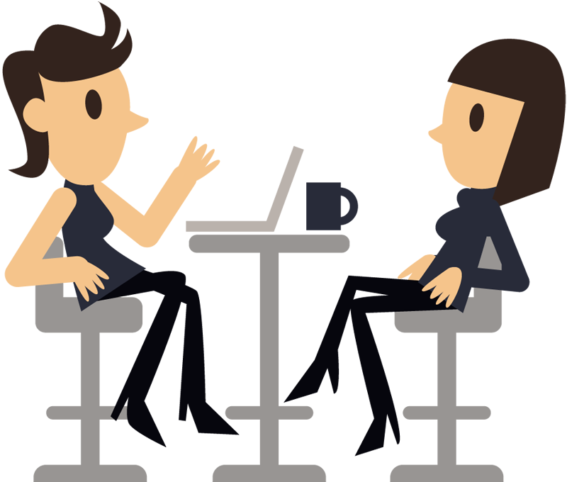 Casual Business Meeting Cartoon PNG