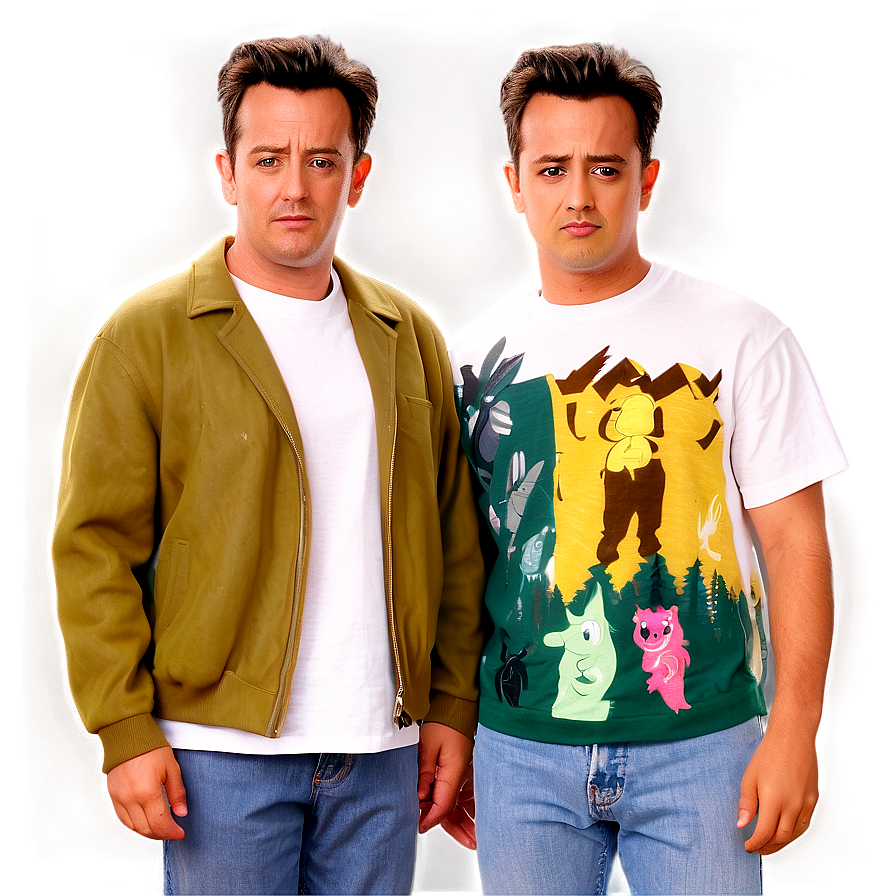 Casual Chandler Bing Outfit Png 89 PNG