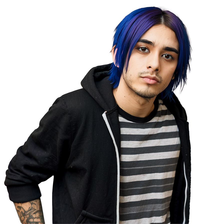 Download Casual Emo Hair Look Png Dok80 | Wallpapers.com