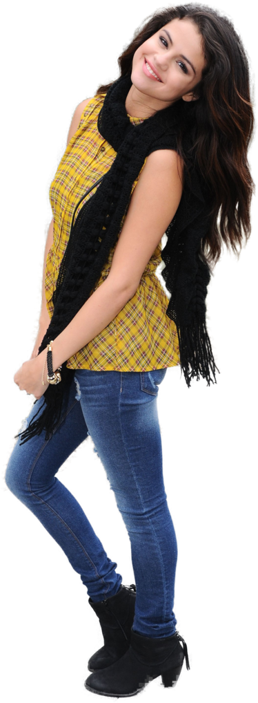 Download Casual Fashion Pose Selena | Wallpapers.com