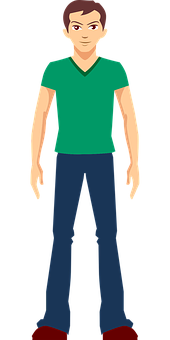 Casual Man Vector Illustration PNG