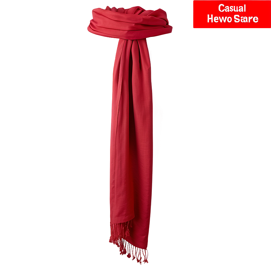 Download Casual Red Scarf Png 06252024 | Wallpapers.com