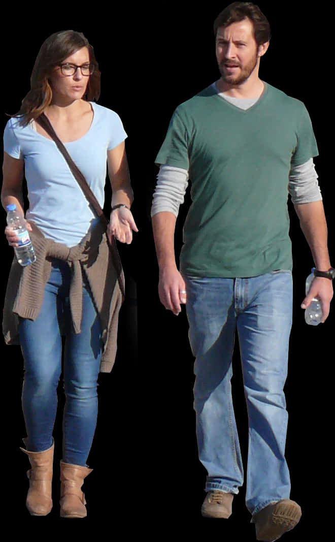 Casual Stroll Couple Outdoors.jpg PNG