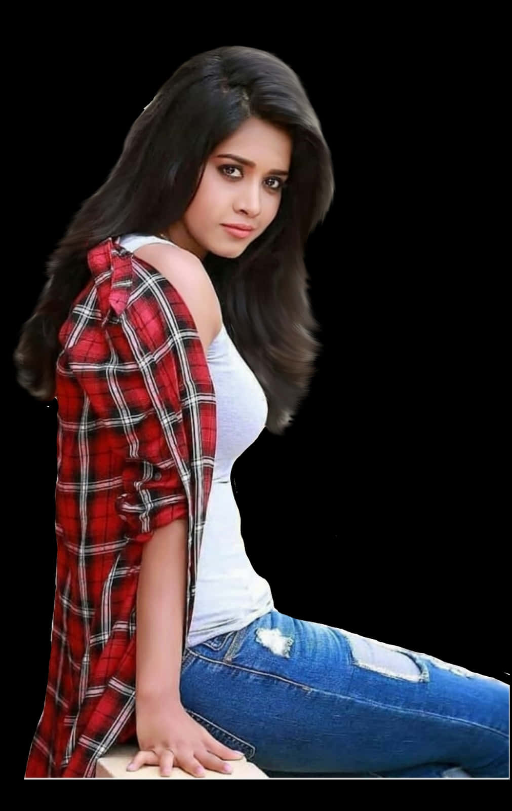 Casual Style Indian Girl PNG