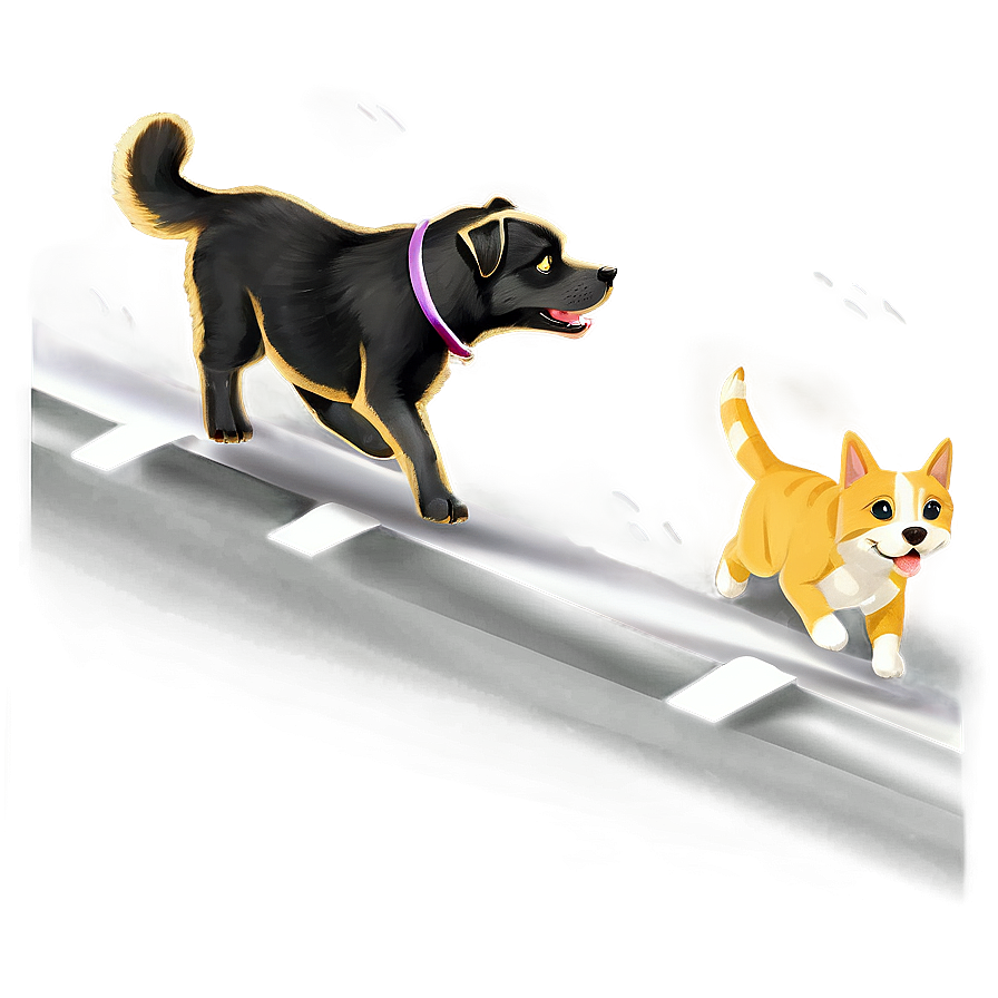 Cat Chasing Dog Png 31 PNG