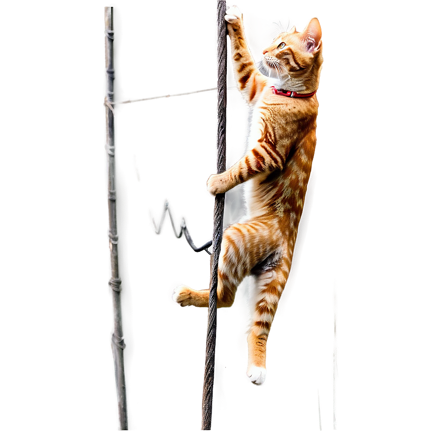 Cat Climbing Adventure Png C PNG