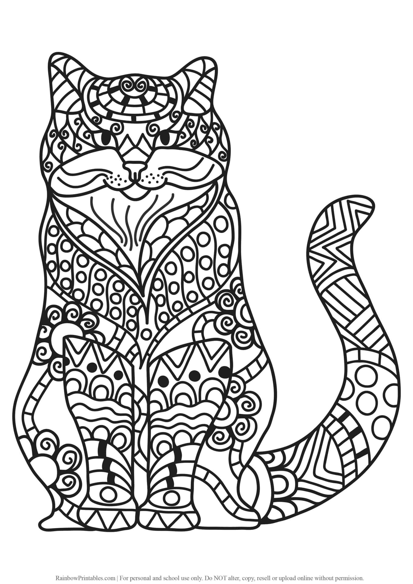 Cat Coloring Designs Pictures