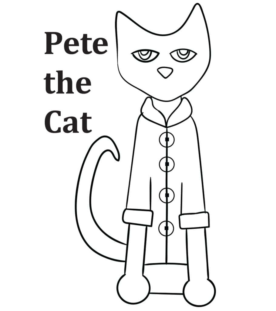 Pete The Cat Farvelægningsbillede