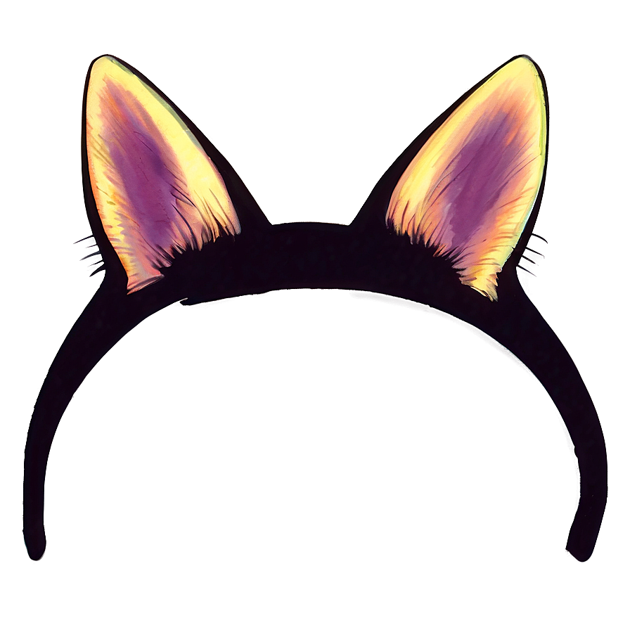 Cat Ears Silhouette Png Mka PNG