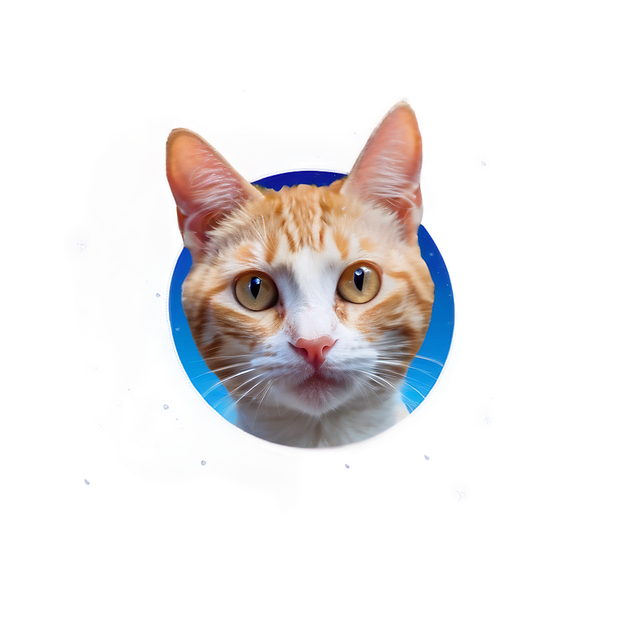 Cat Face In Space Png 06122024 PNG