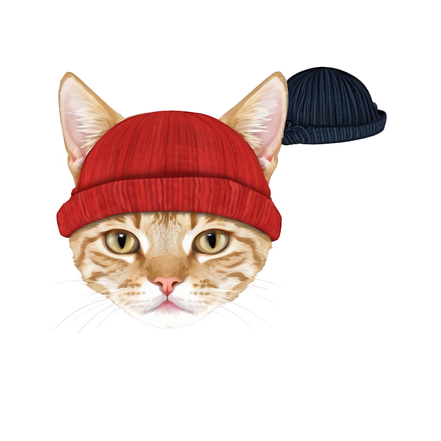 Cat Face With Hat Png 06122024 PNG