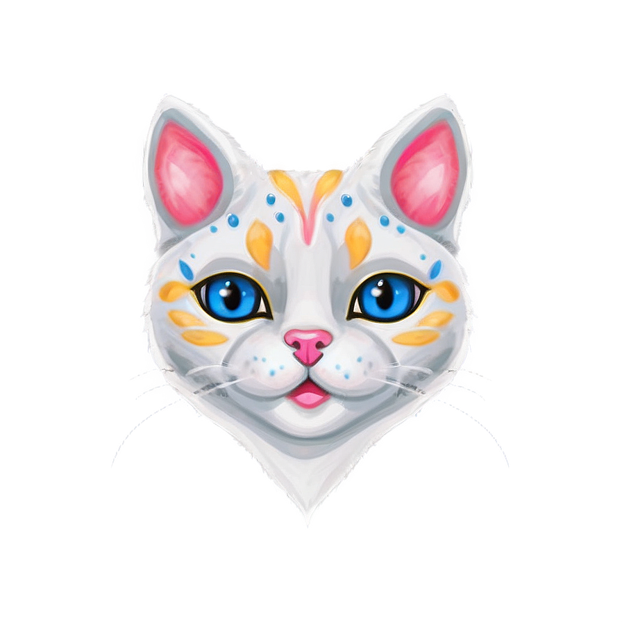 Cat Face With Heart Eyes Png Alc PNG