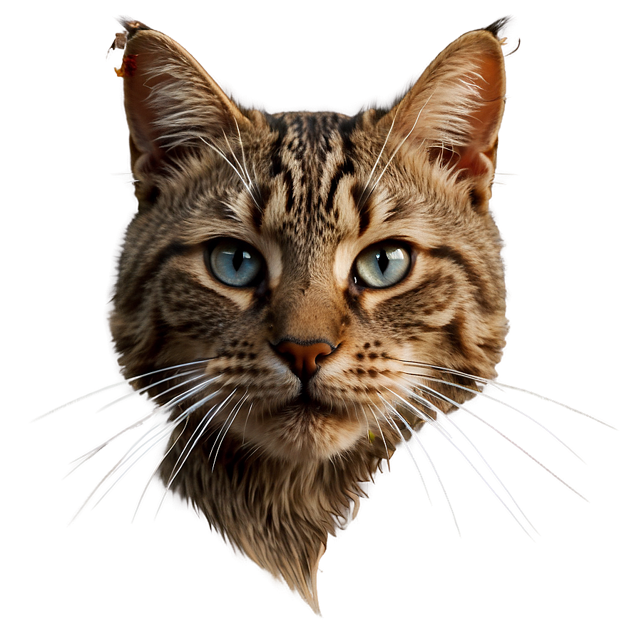 Cat Face With Whiskers Png Ebm91 PNG