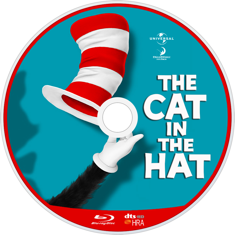 Cat In The Hat Blu Ray Cover Art PNG