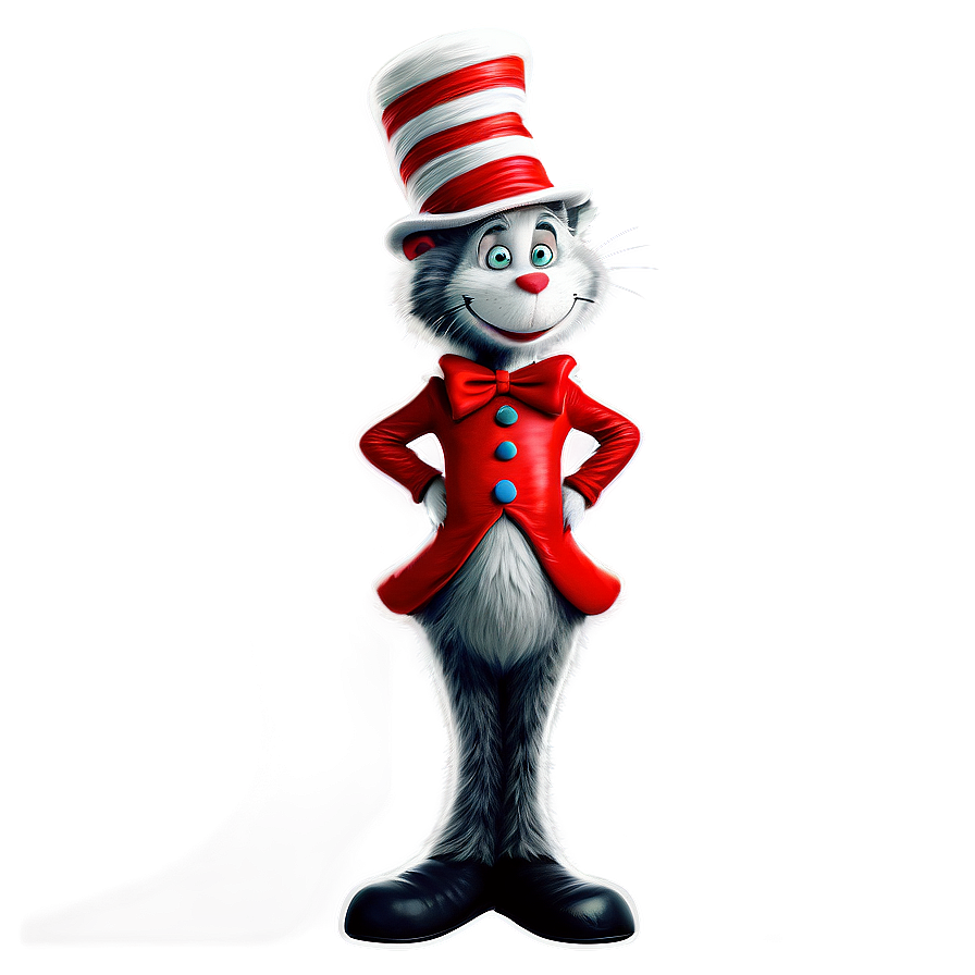 Cat In The Hat Design Png 05252024 PNG