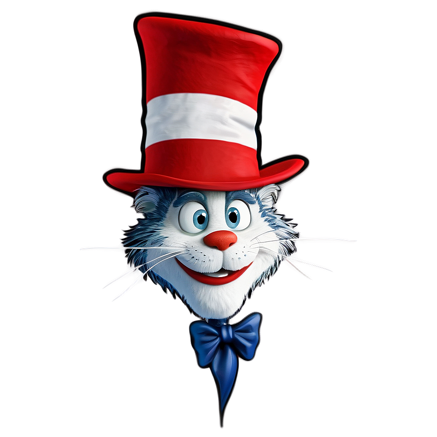 Cat In The Hat Expression Png 05252024 PNG