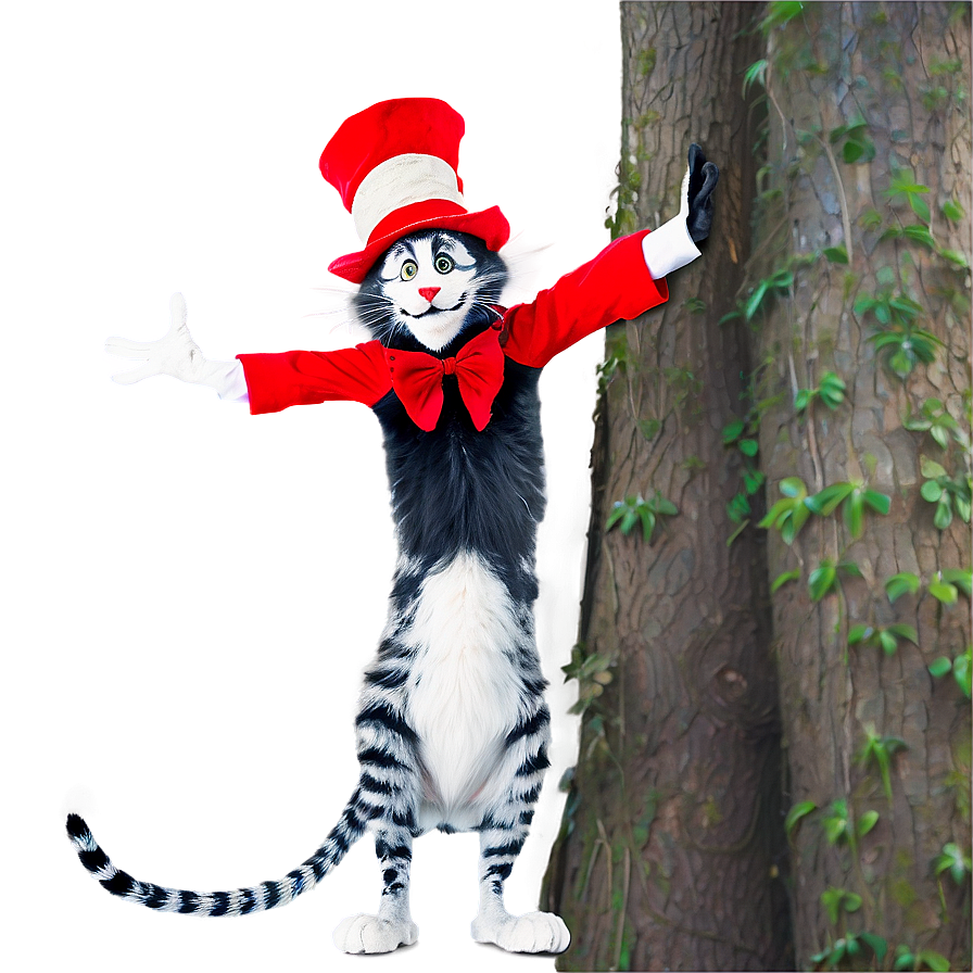 Cat In The Hat Pose Png 42 PNG