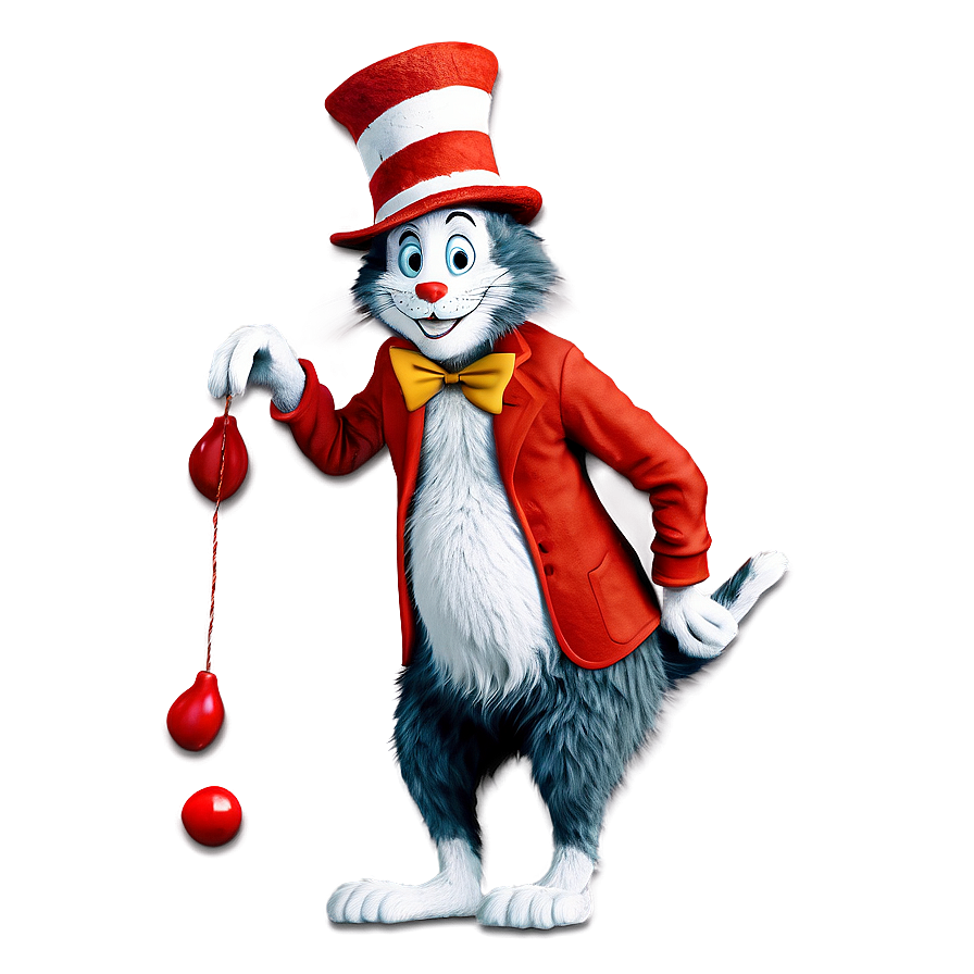 Download Cat In The Hat Style Png 1 | Wallpapers.com