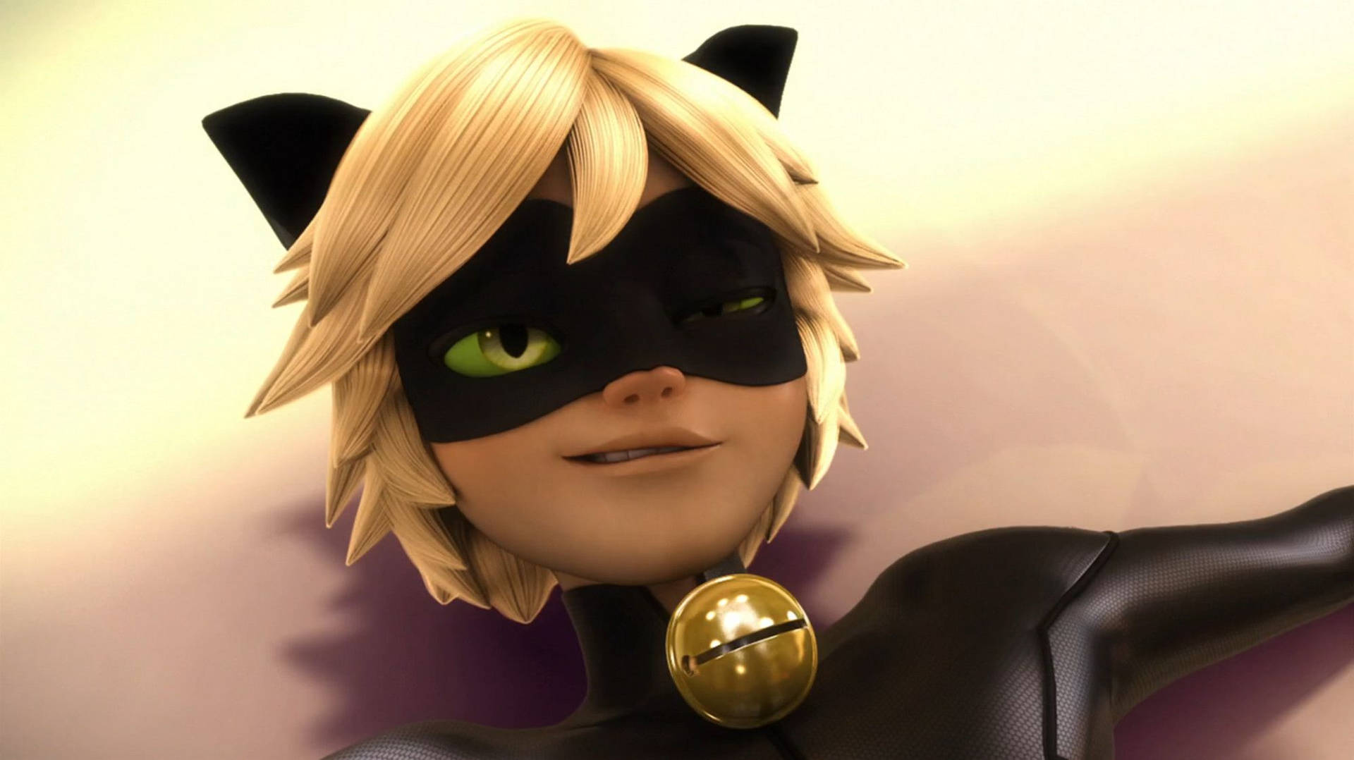 Cat Noir From Miraculous On The Ground
