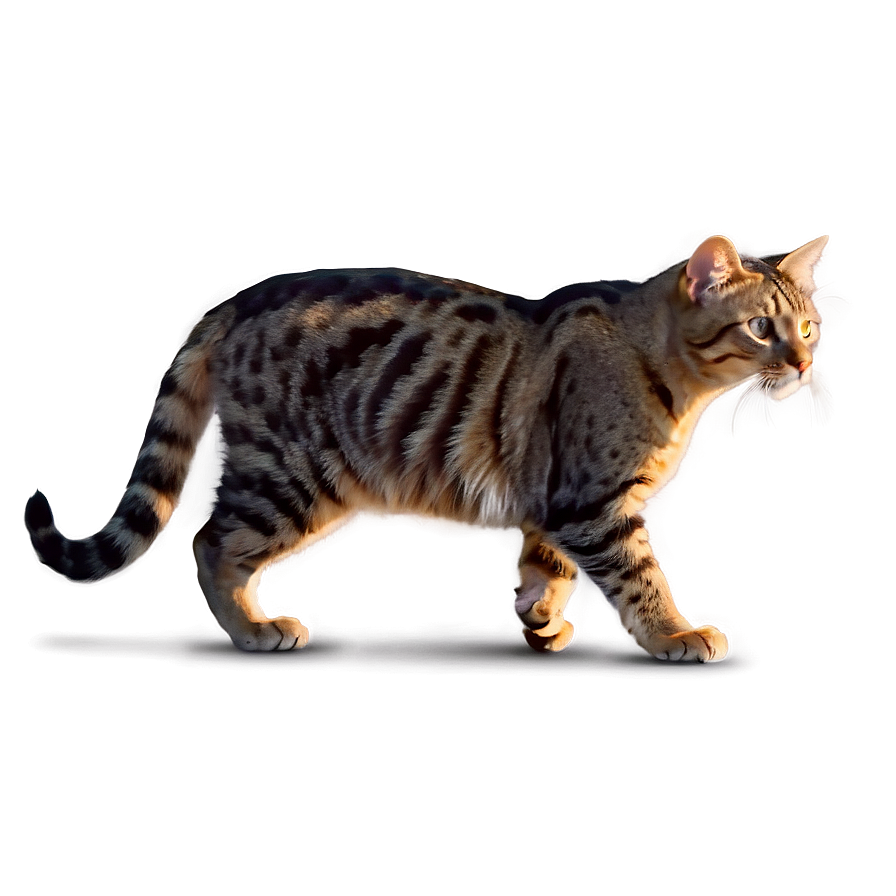 Cat On The Prowl Png A PNG