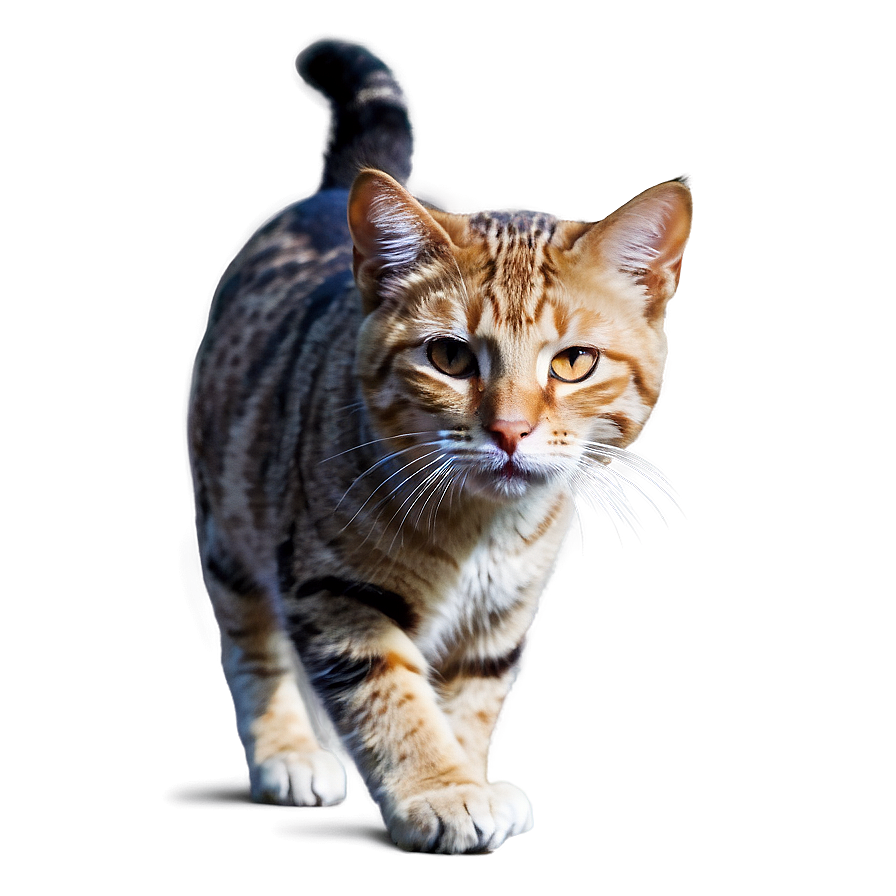 Cat On The Prowl Png B PNG