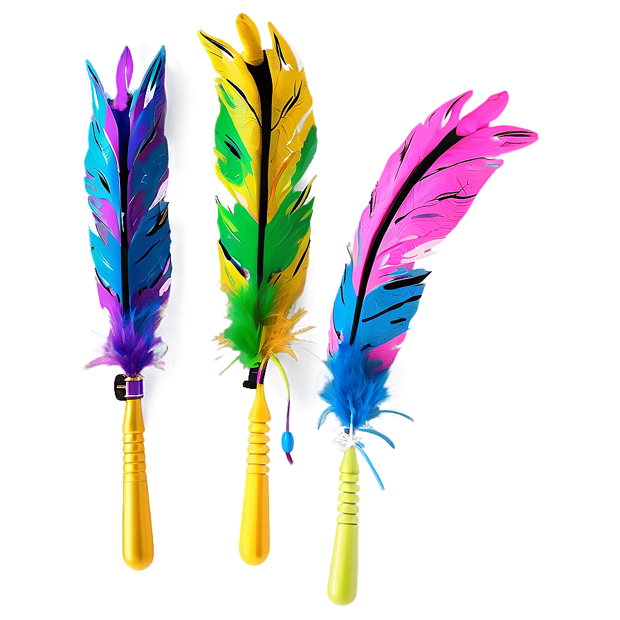 Cat Toy With Feathers Png Njl41 PNG