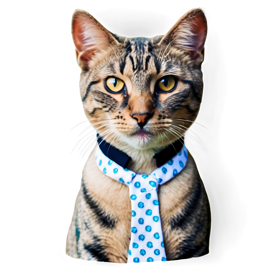 Cat With Bow Tie Png B PNG
