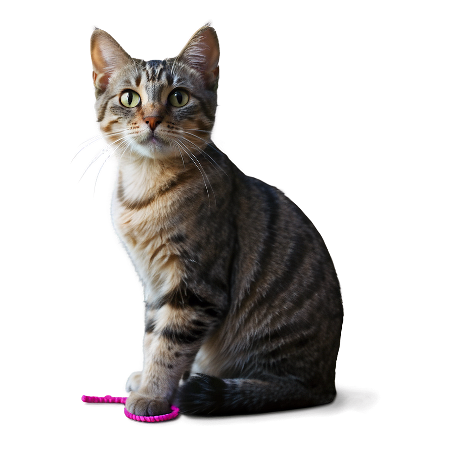 Cat With Yarn Transparent Ptm53 PNG