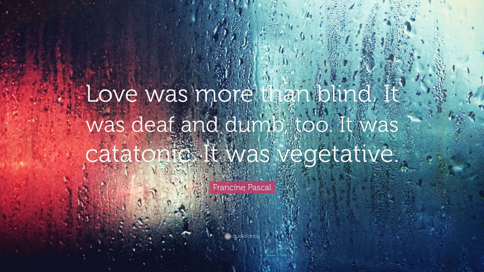 Catatonic Love Quote Wallpaper