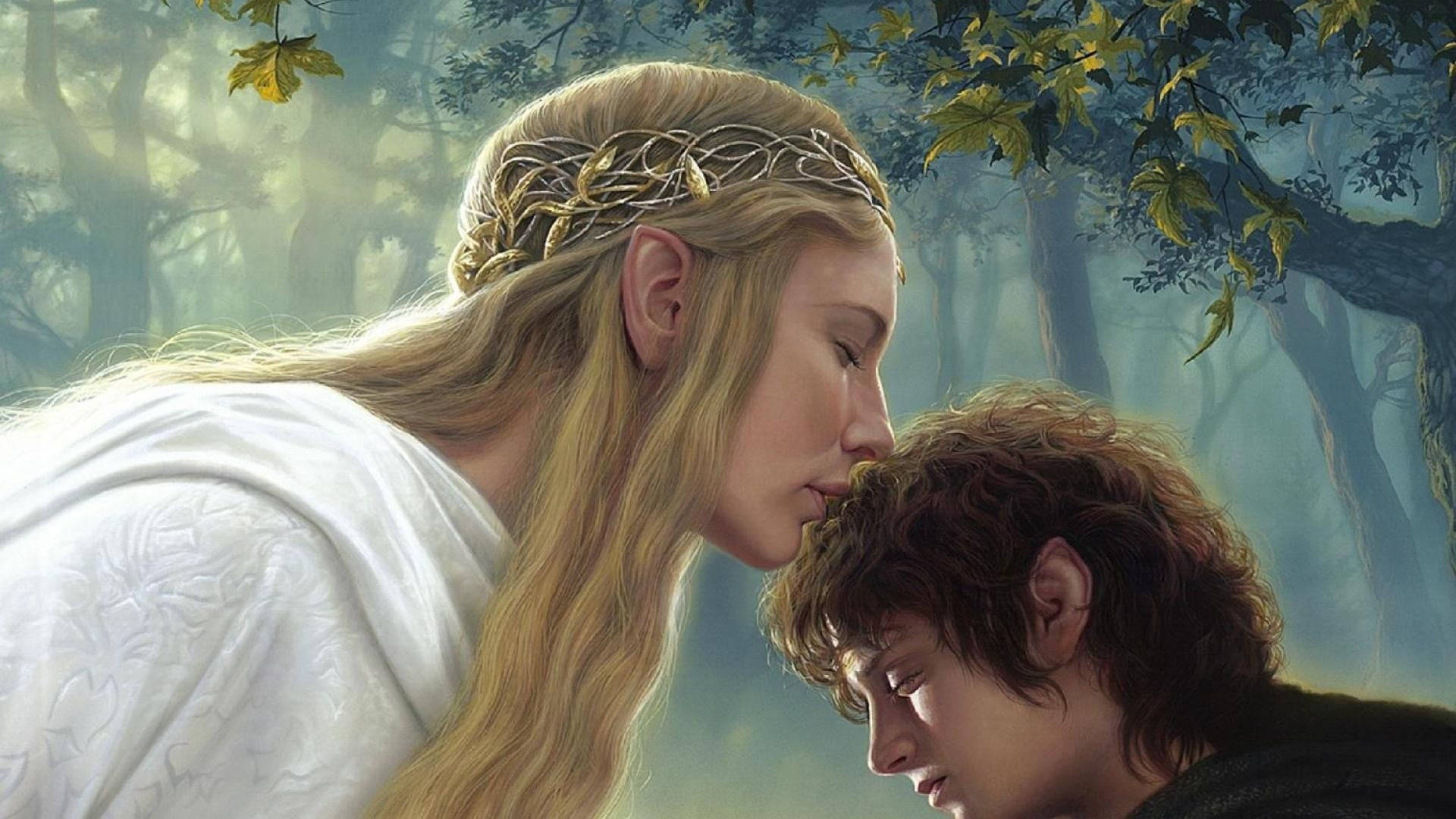 Cate Blanchett As Galadriel With Frodo