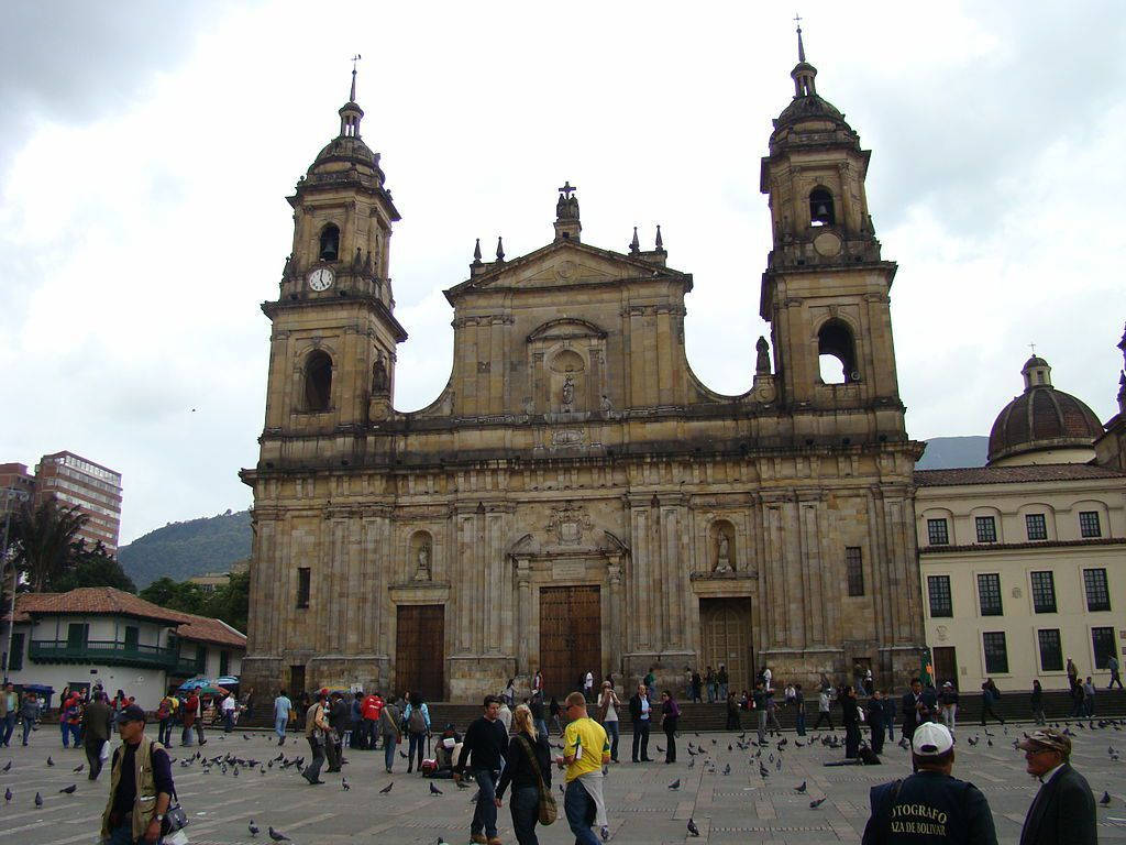 Catedral Primada De Colombia Bogotà Sfondo