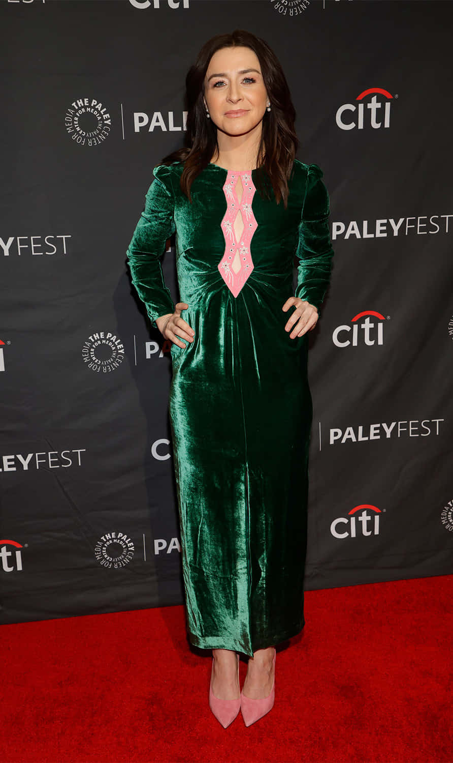 Caterina Scorsone Paley Fest Red Carpet Wallpaper