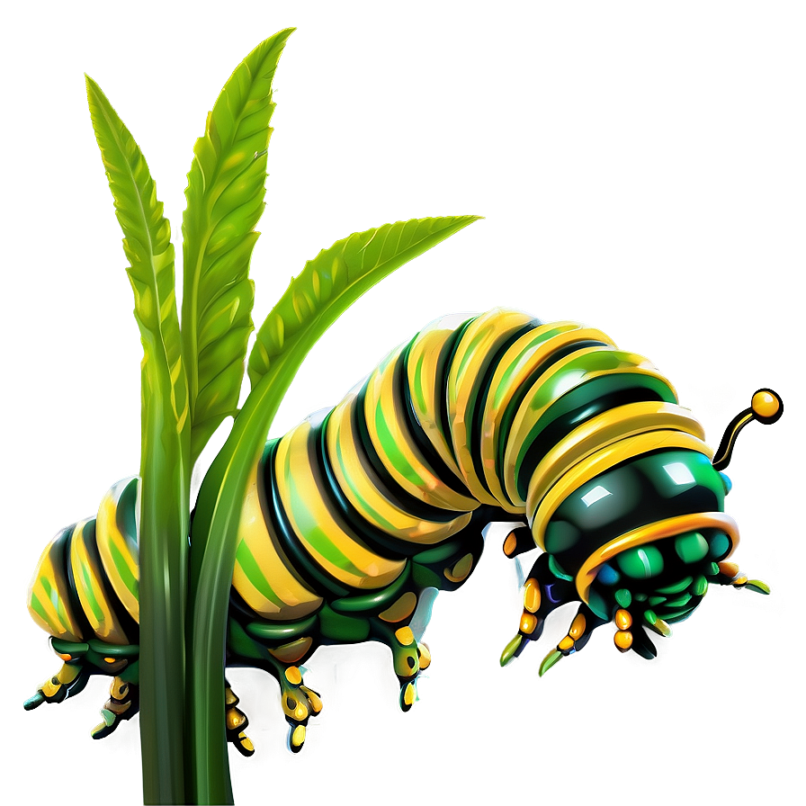 Download Caterpillar In Grass Png Xut | Wallpapers.com