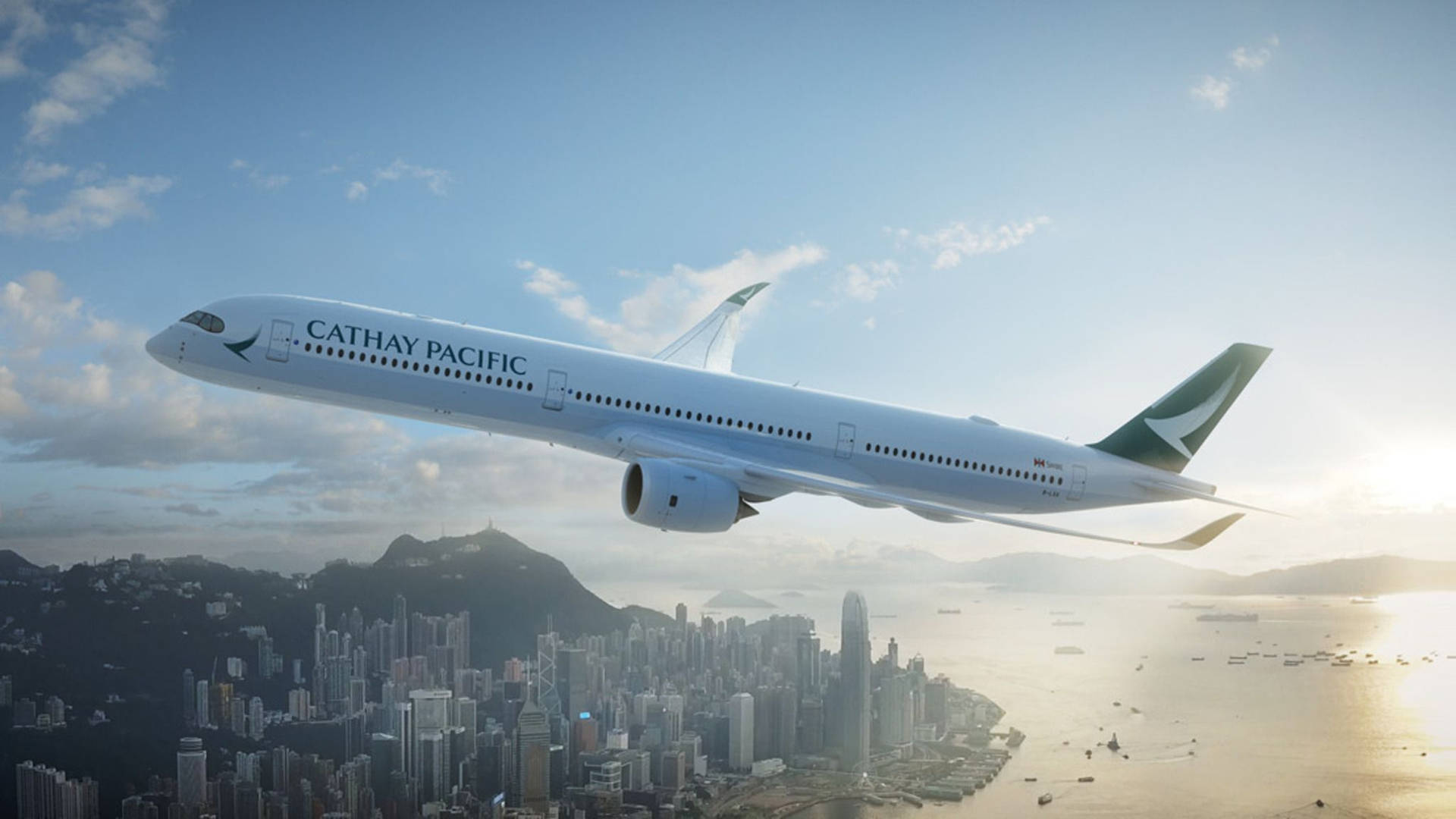 Cathay Pacific City Plane Wallpaper
