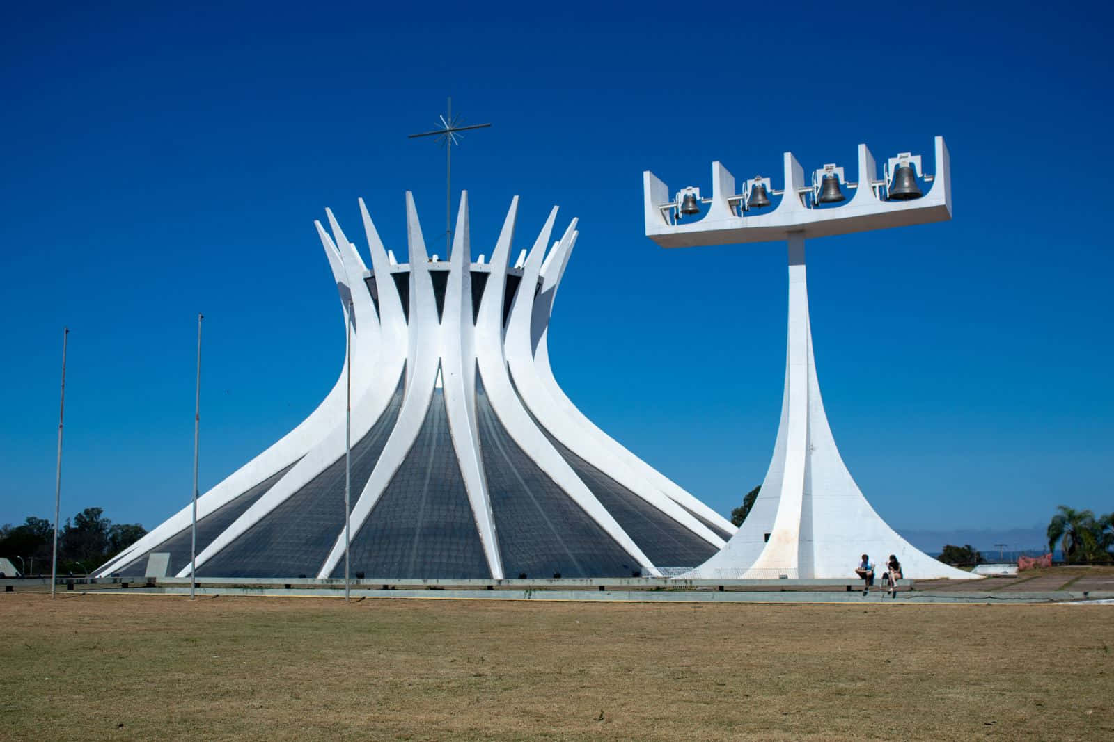 Cathedral Of Brasilia Blue Sky Wallpaper
