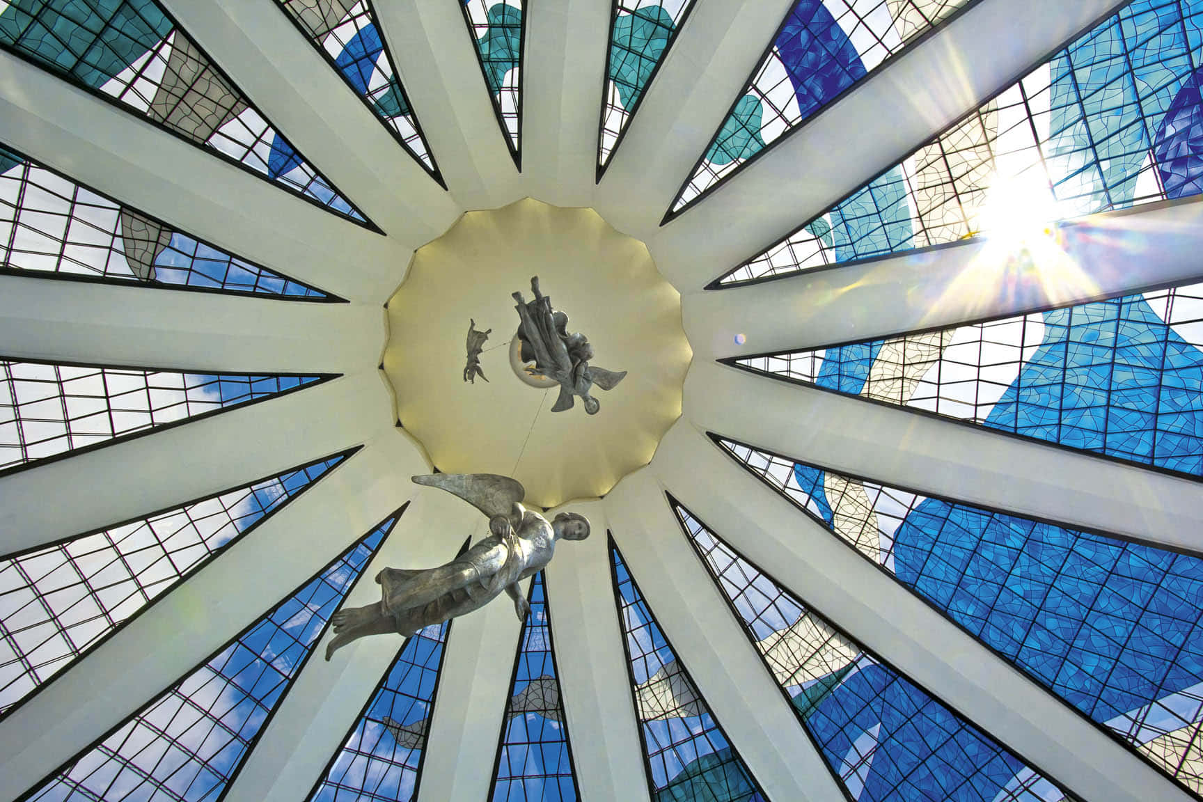 Cathedral Of Brasilia Symbols Wallpaper