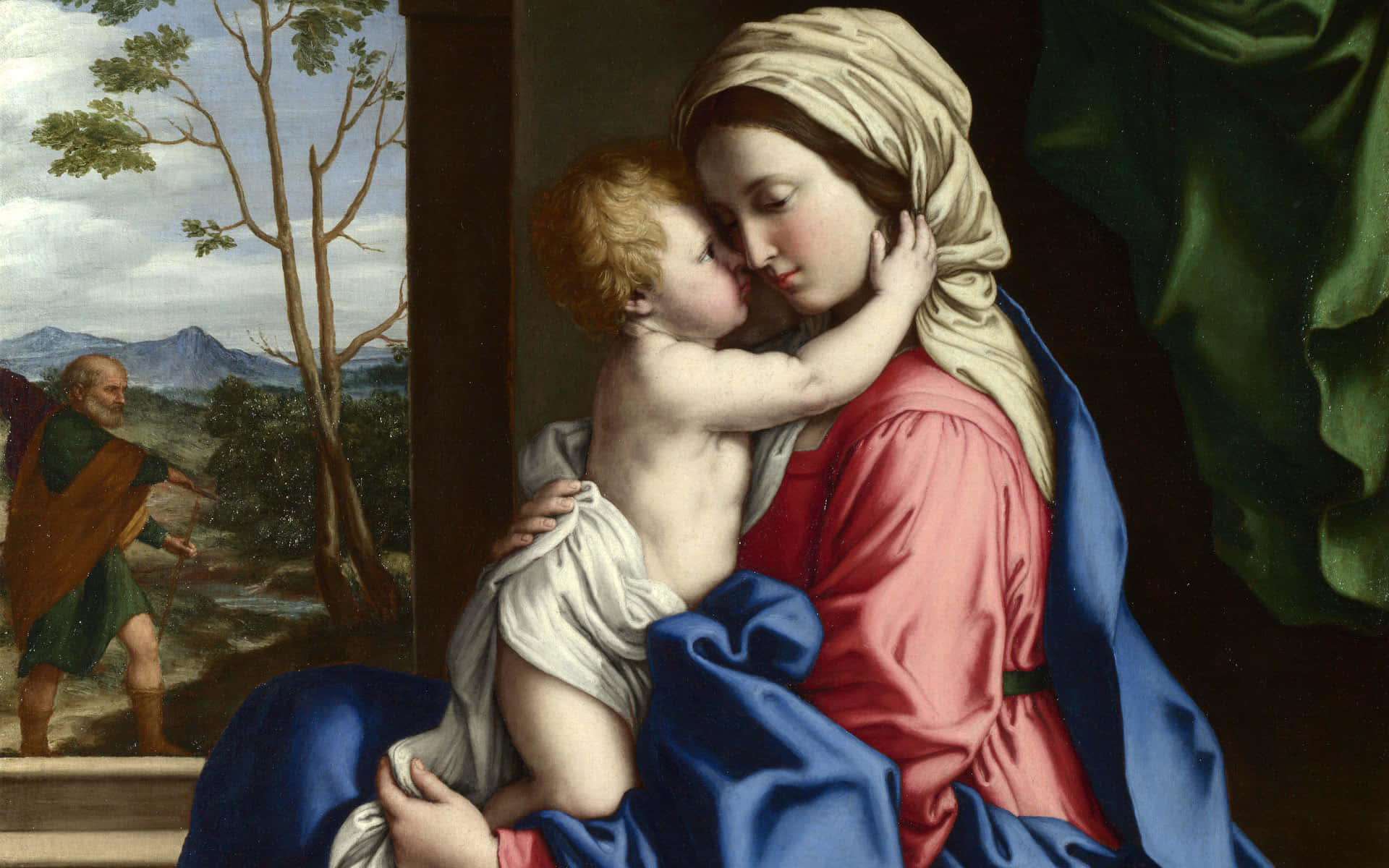 The Virgin And Child By Giovanni Savonarola Wallpaper