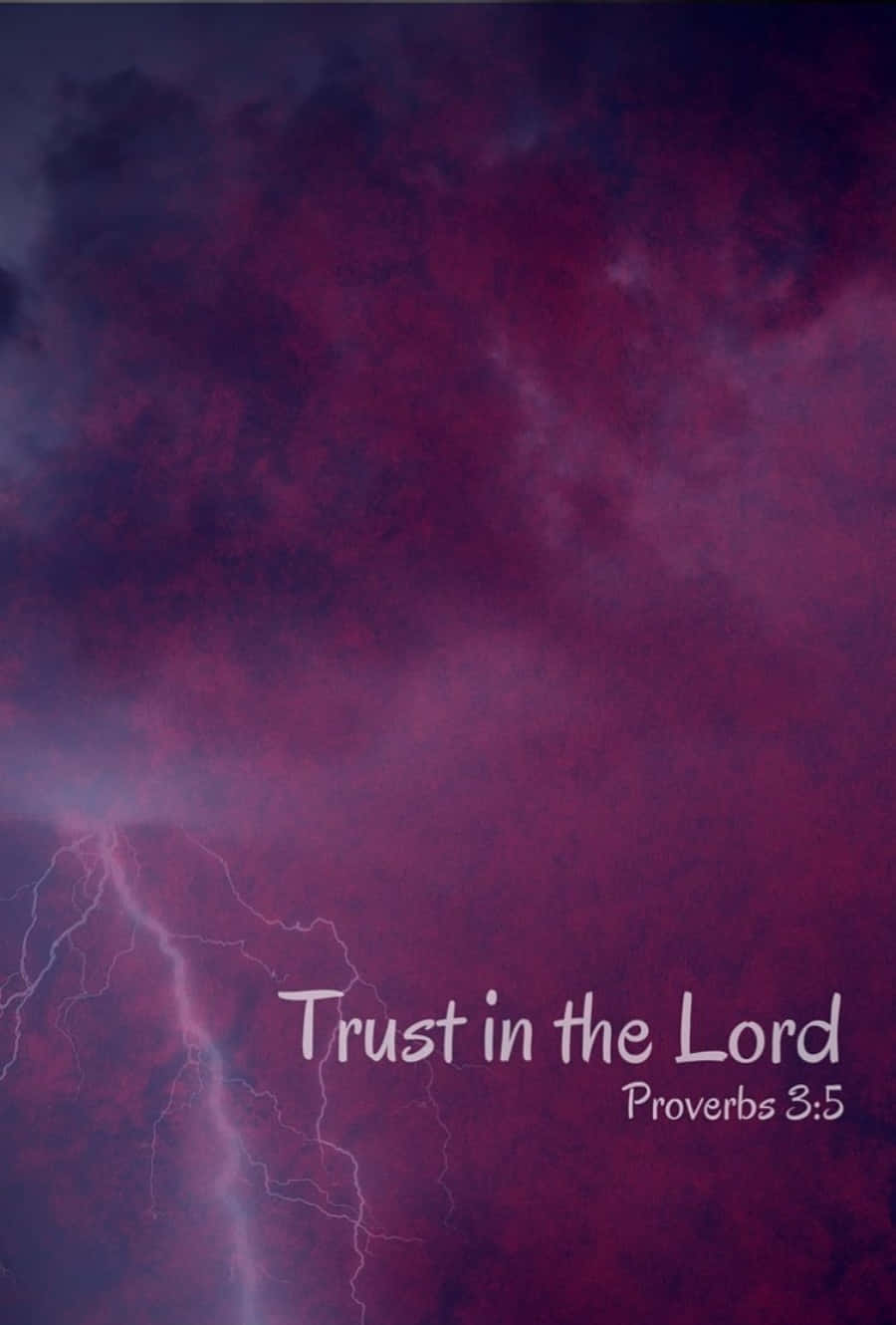 Catholic Phone Trust In The Lord Wallpaper
