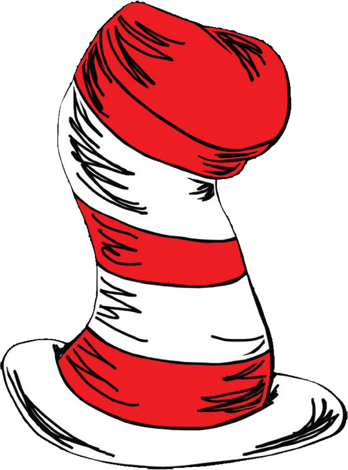 Catinthe Hat Iconic Striped Hat PNG