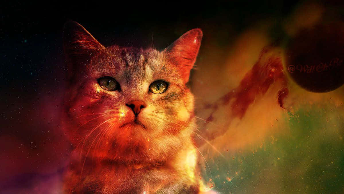 Tagmed Disse Modige Katte På En Rejse Ud I Verdensrummets Dybder! Wallpaper
