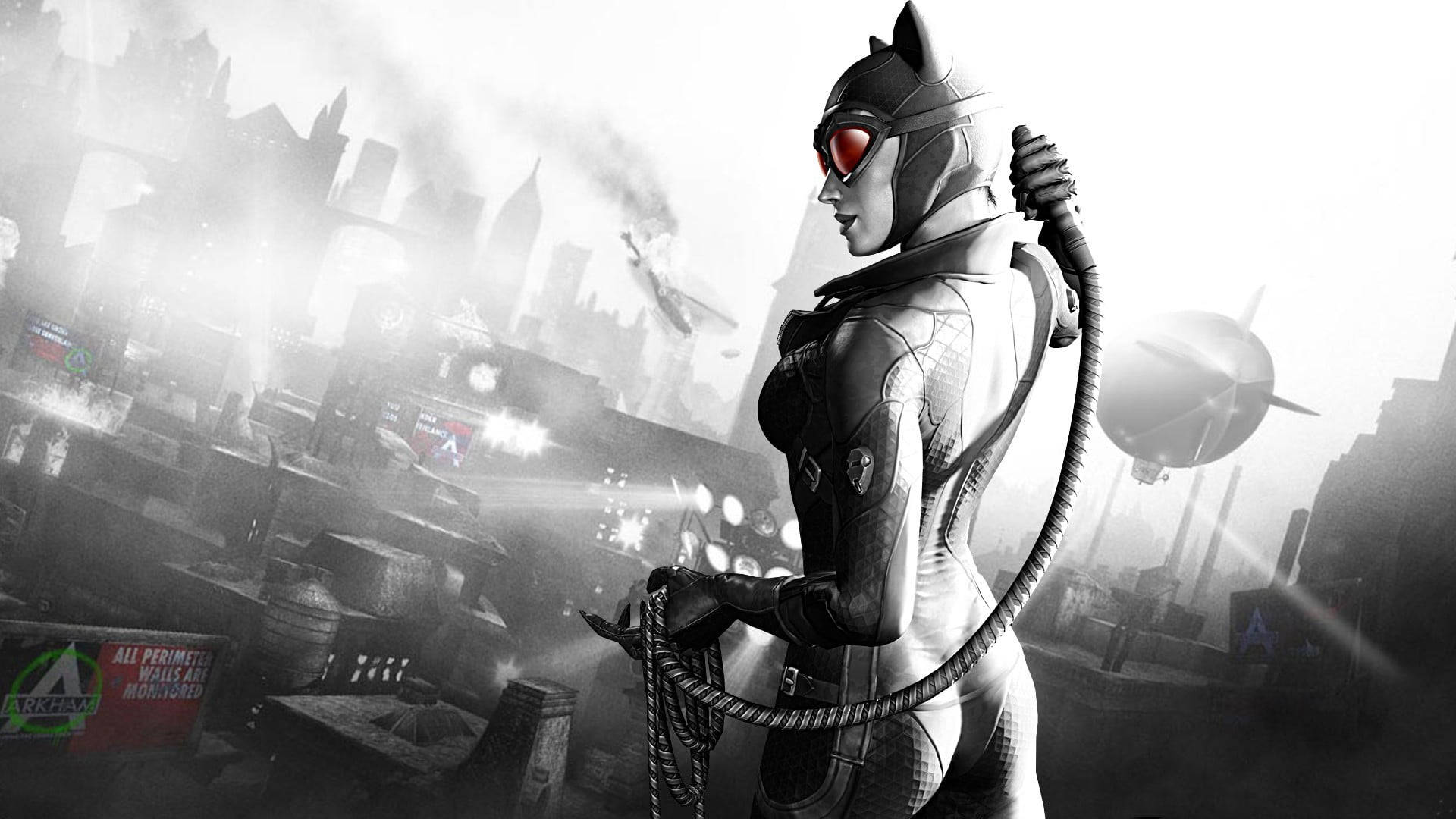 Catwoman In Gotham City Background