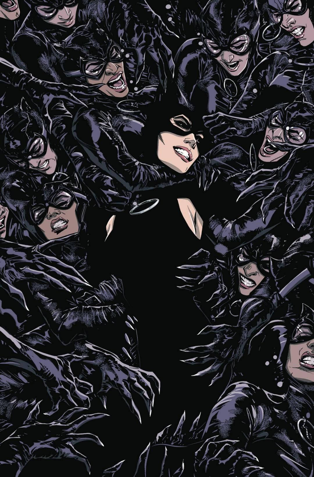 Catwoman Supervillain Art Background