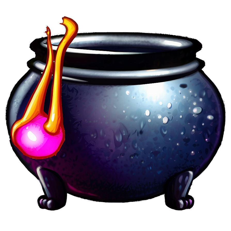 Cauldron With Potion Png 05242024 PNG