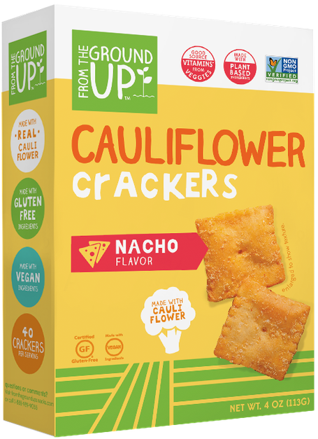 Cauliflower Nacho Crackers Box PNG