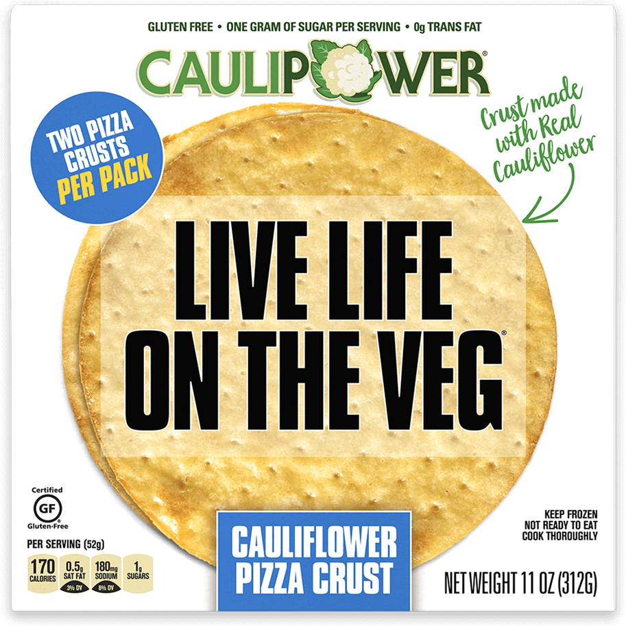 Cauliflower Pizza Crust Packaging PNG