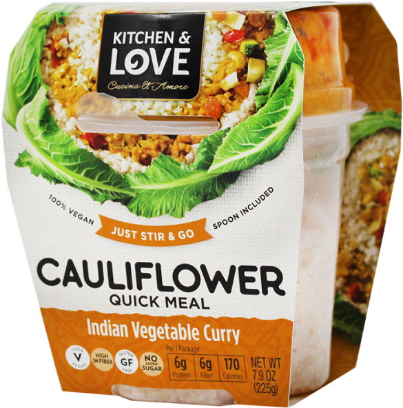 Cauliflower Quick Meal Indian Vegetable Curry Package PNG