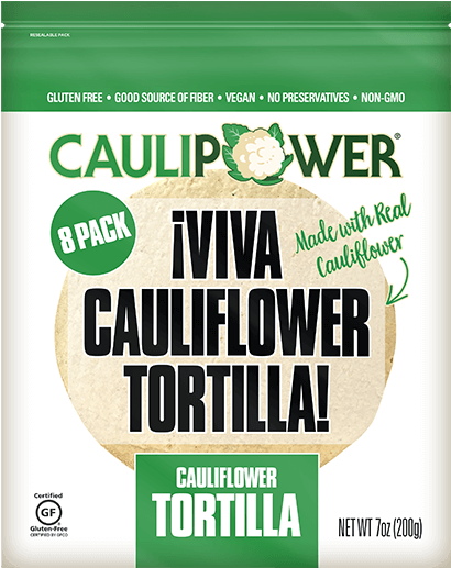 Cauliflower Tortilla Packaging PNG