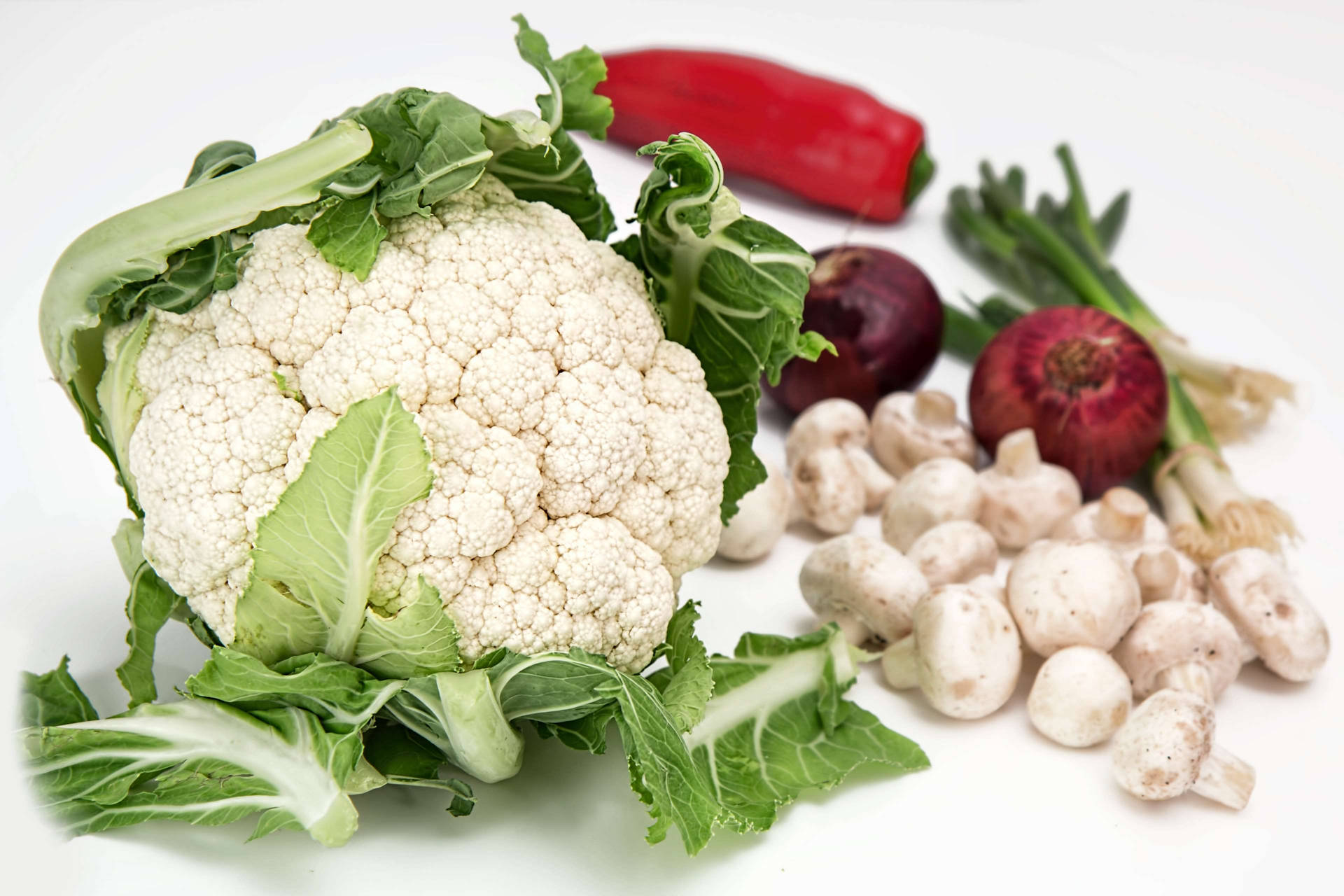 Cauliflower With Other Vegetables Wallpaper