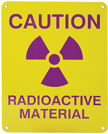 Caution Radioactive Material Sign PNG